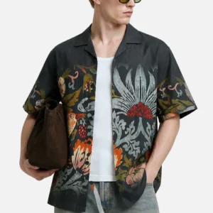 100% Viscose Floral Box Fit Shirt