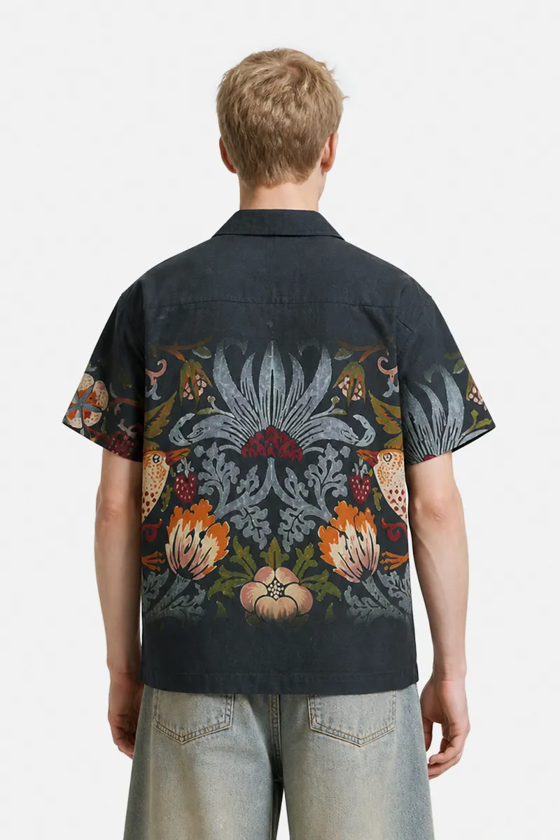 100% Viscose Floral Box Fit Shirt