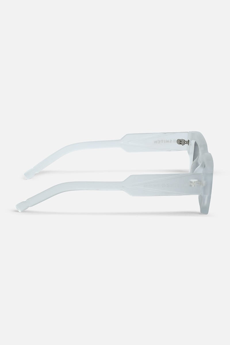 Matt Transparent Rectangle Polarized Sunglasses