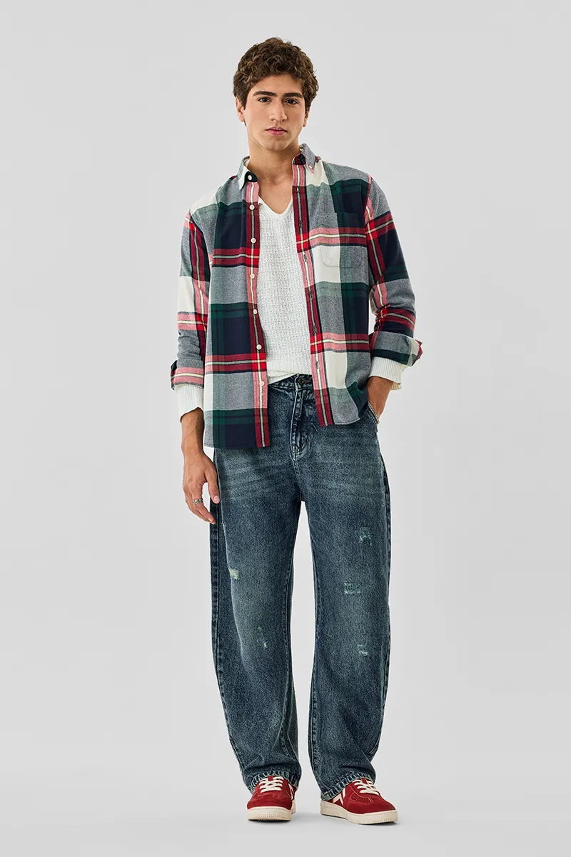 Light Weight Flannel Plaid Shirt