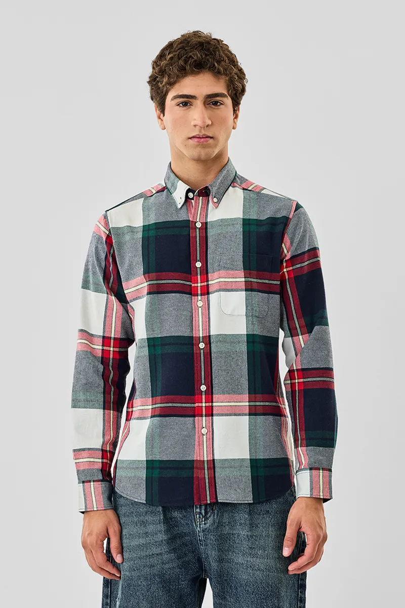 Light Weight Flannel Plaid Shirt