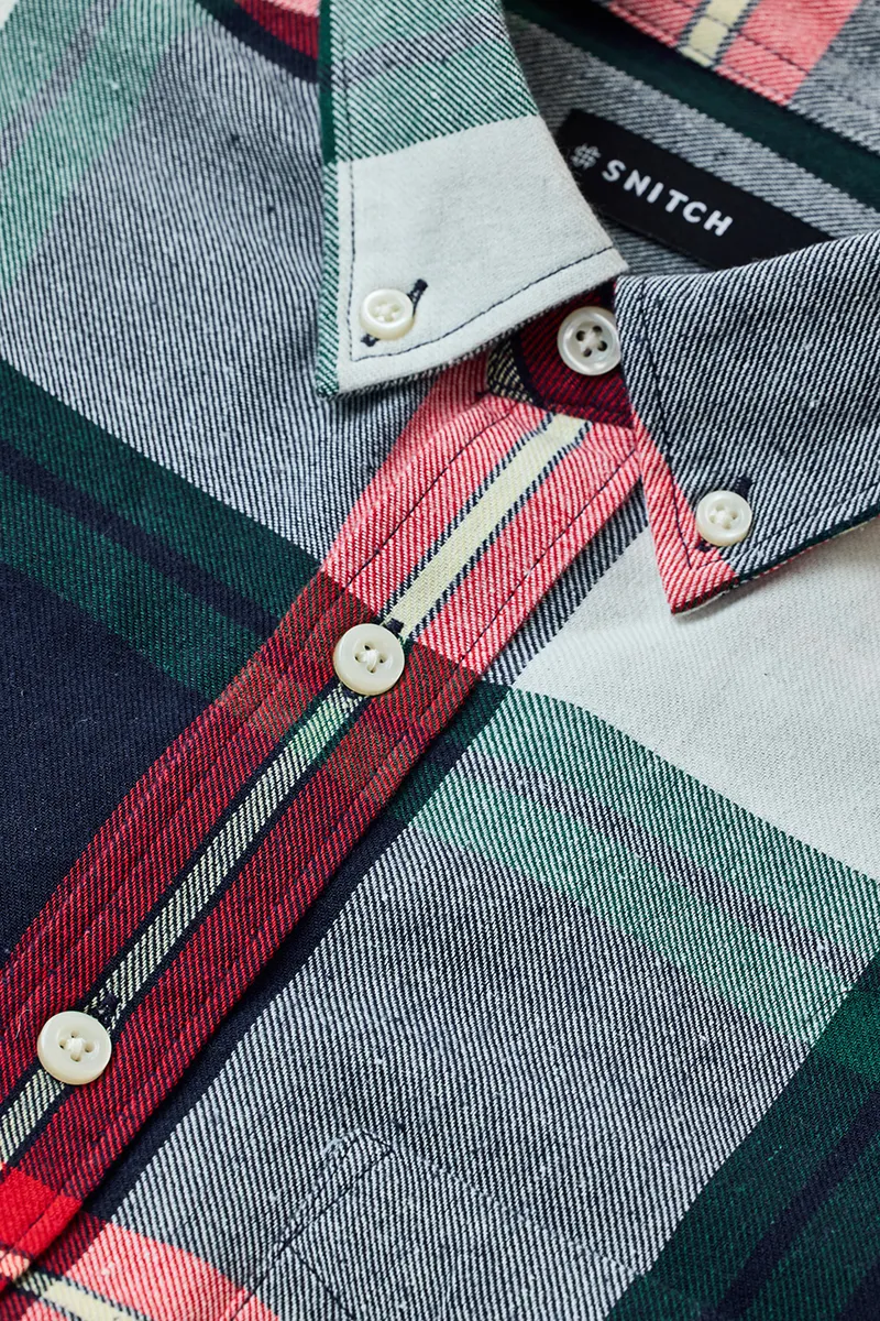 Light Weight Flannel Plaid Shirt