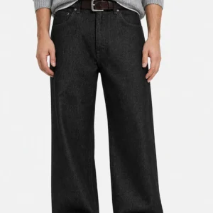 Washed Straight Loose Fit Jeans
