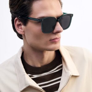Green Oversized Sunglasses