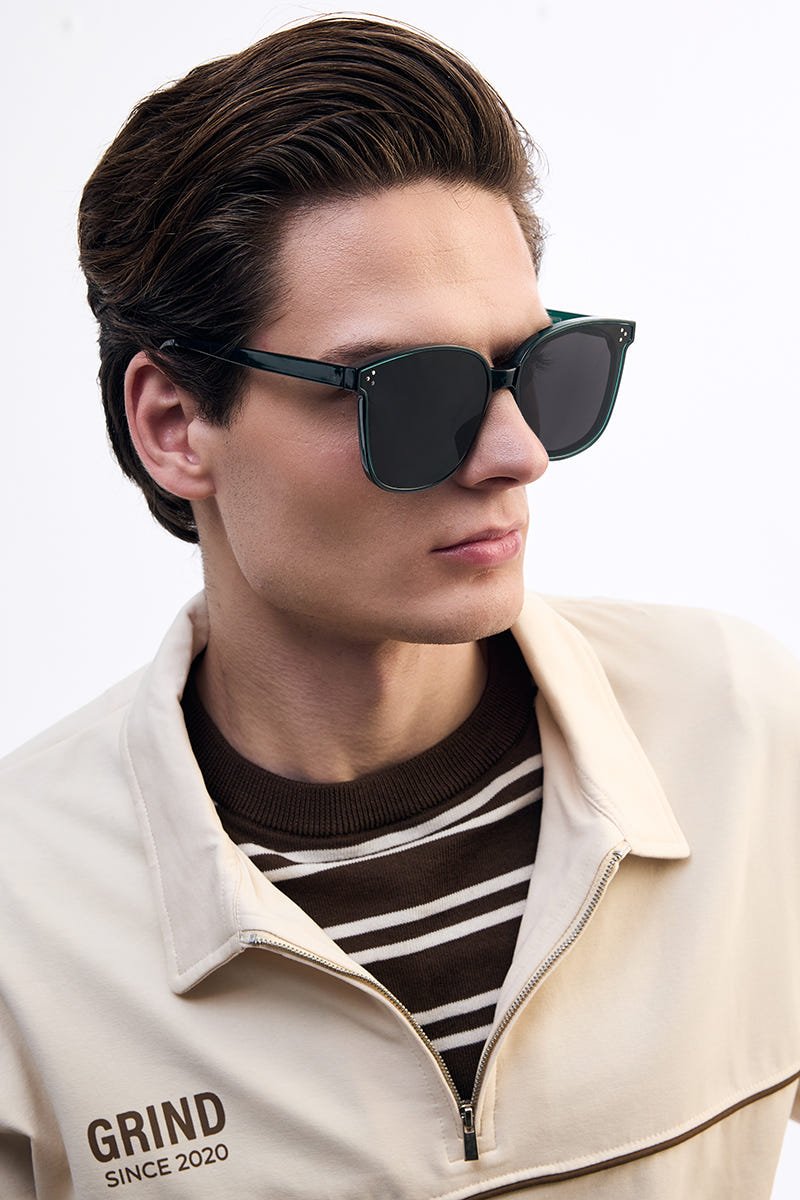 Green Oversized Sunglasses