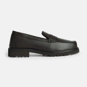Chunky Brown Penny Loafers